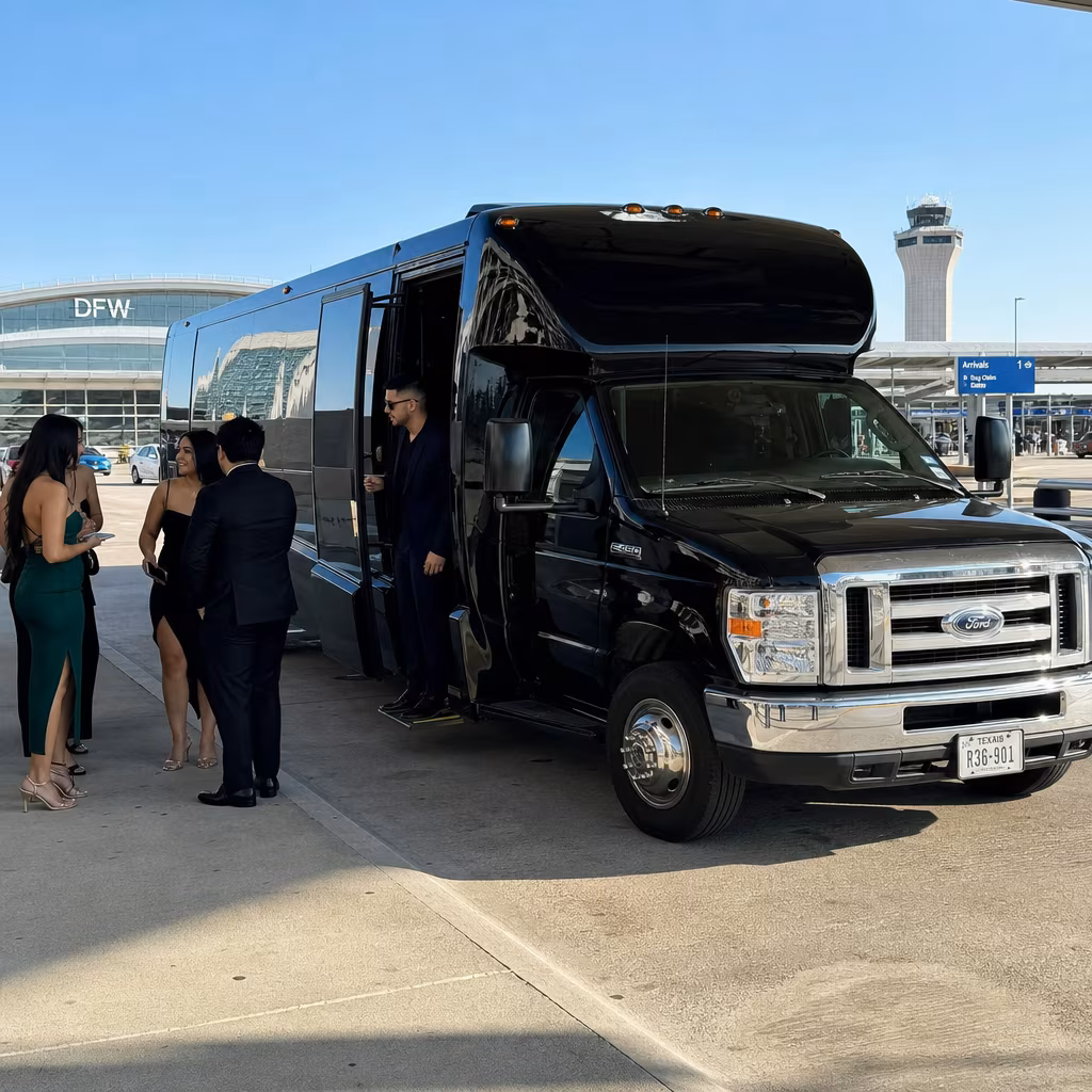 Rent a Bus to DFW International Airport