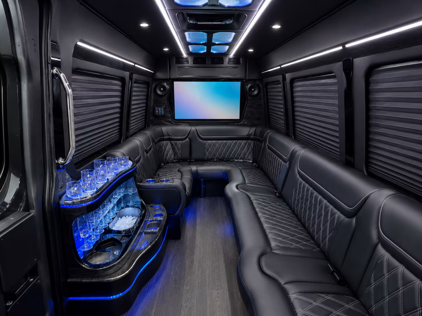 Arlington Airport Shuttle & Transportation party bus exterior