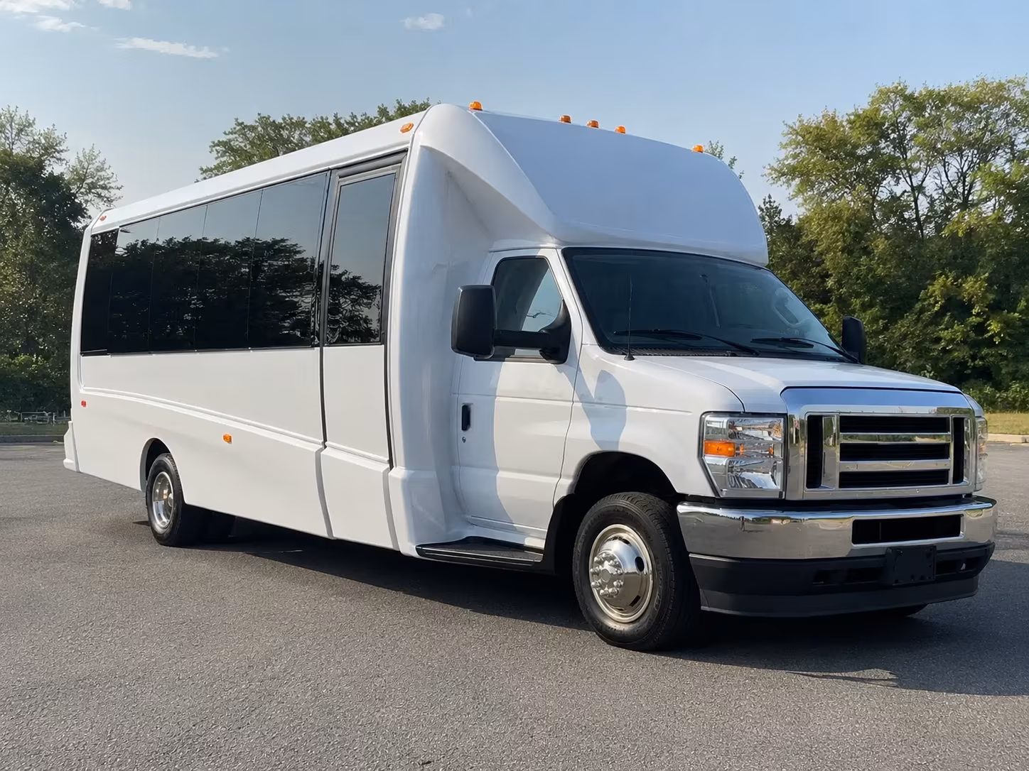 Arlington Birthday, Sweet 16, & Quinceañera Transportation party bus exterior