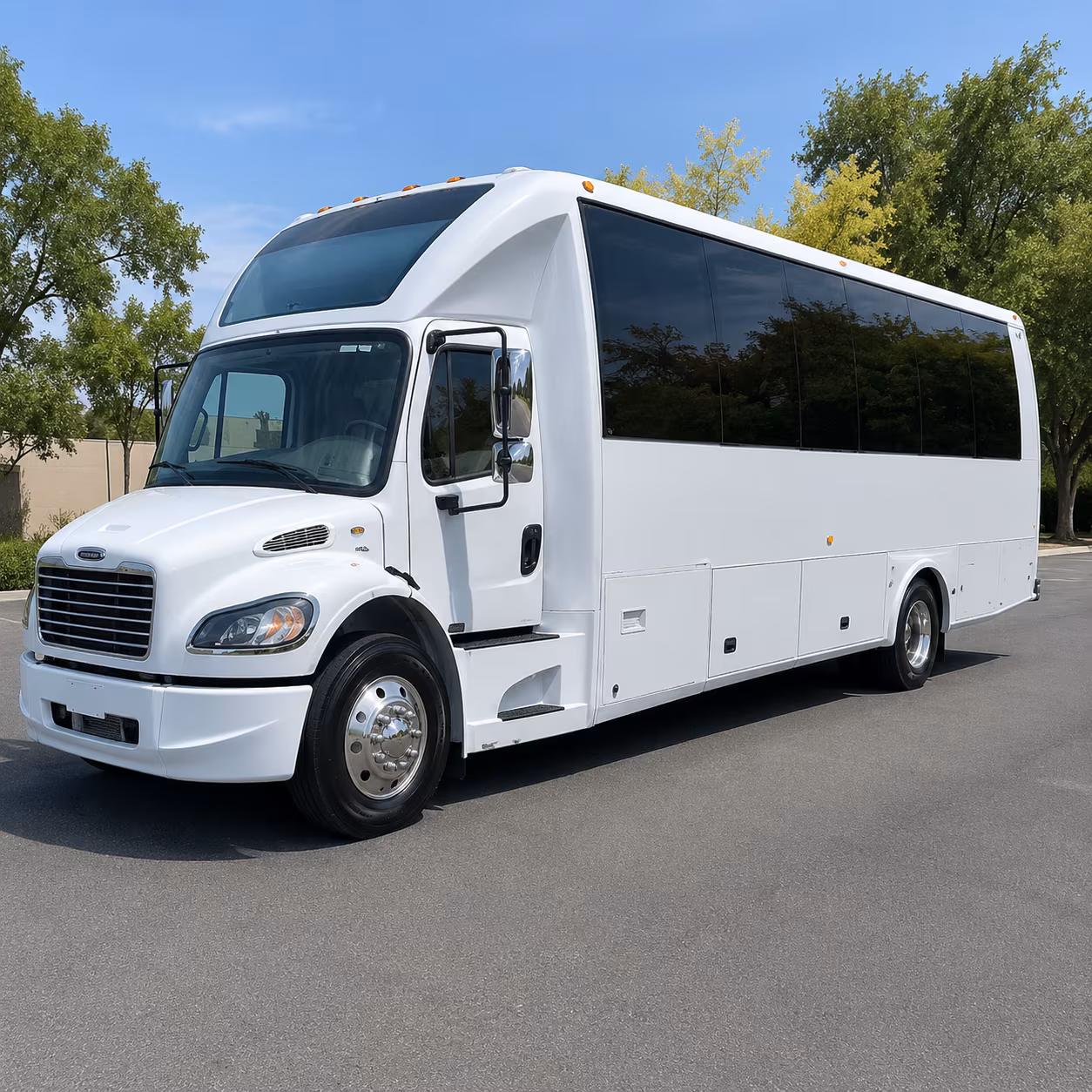 Arlington Birthday, Sweet 16, & Quinceañera Transportation party bus exterior