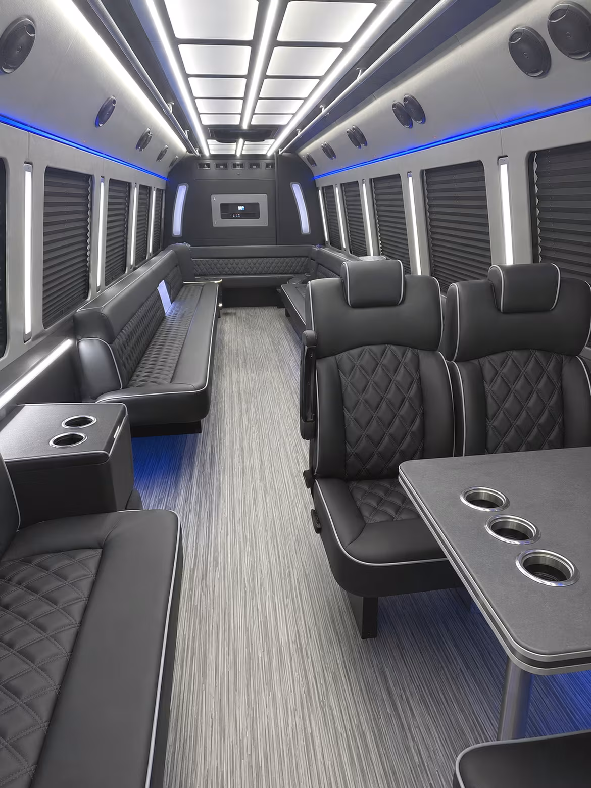 Arlington Concert & Music Festival Transportation party bus interior