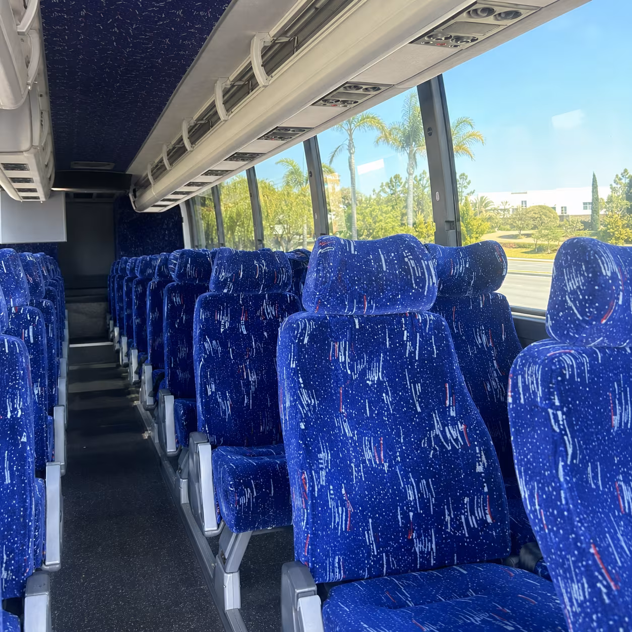 Arlington Corporate Transportation party bus interior