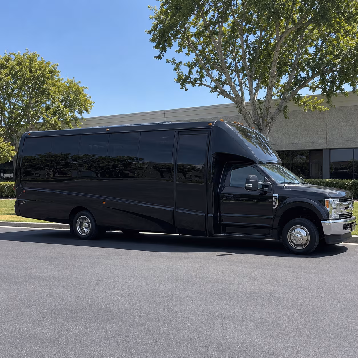 Arlington Private Event Transportation party bus exterior
