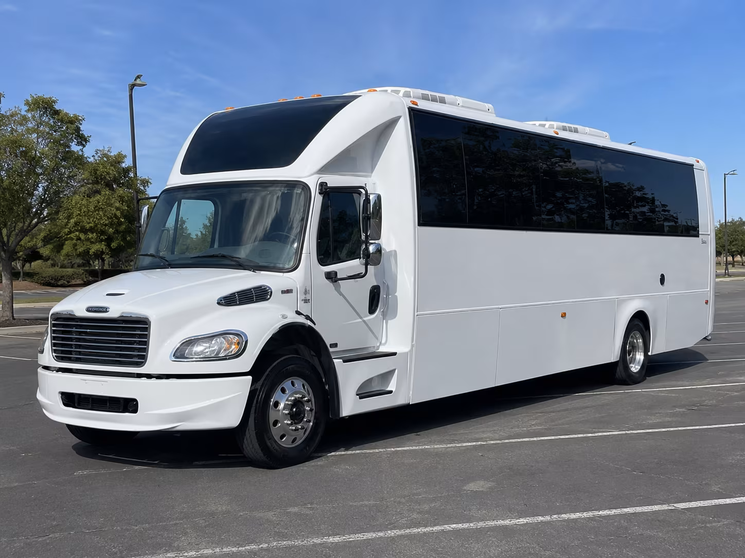 Arlington Private Event Transportation party bus exterior