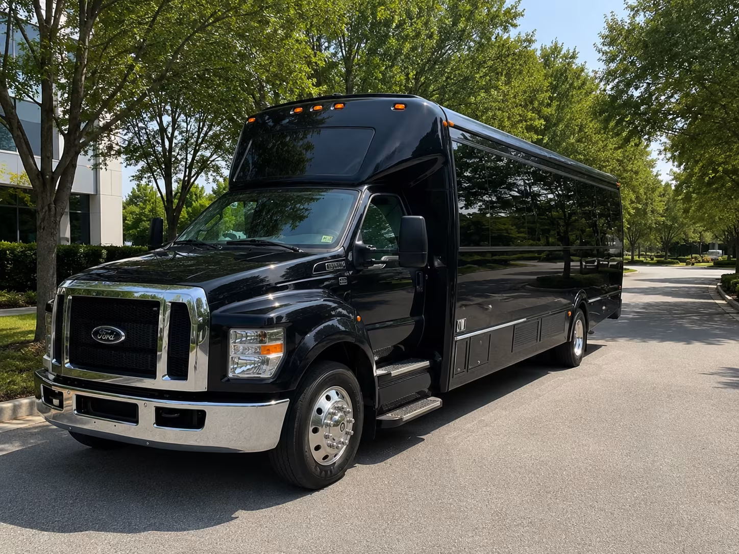 Arlington Private Event Transportation party bus exterior
