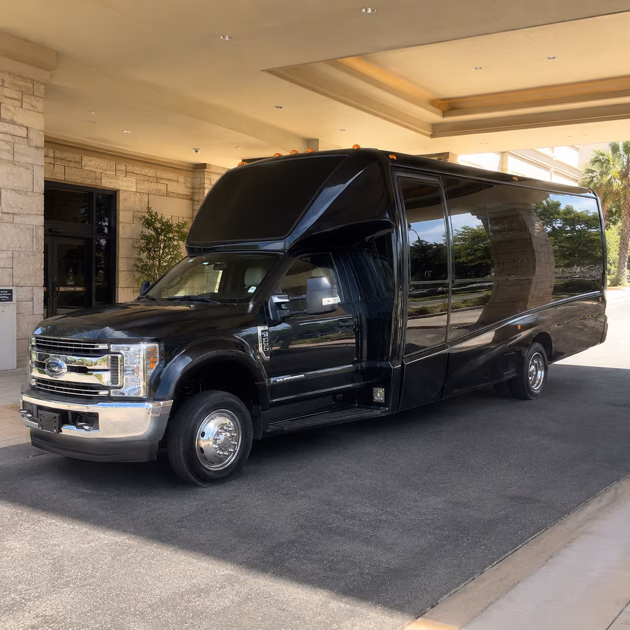 Arlington Prom & Homecoming Transportation party bus exterior