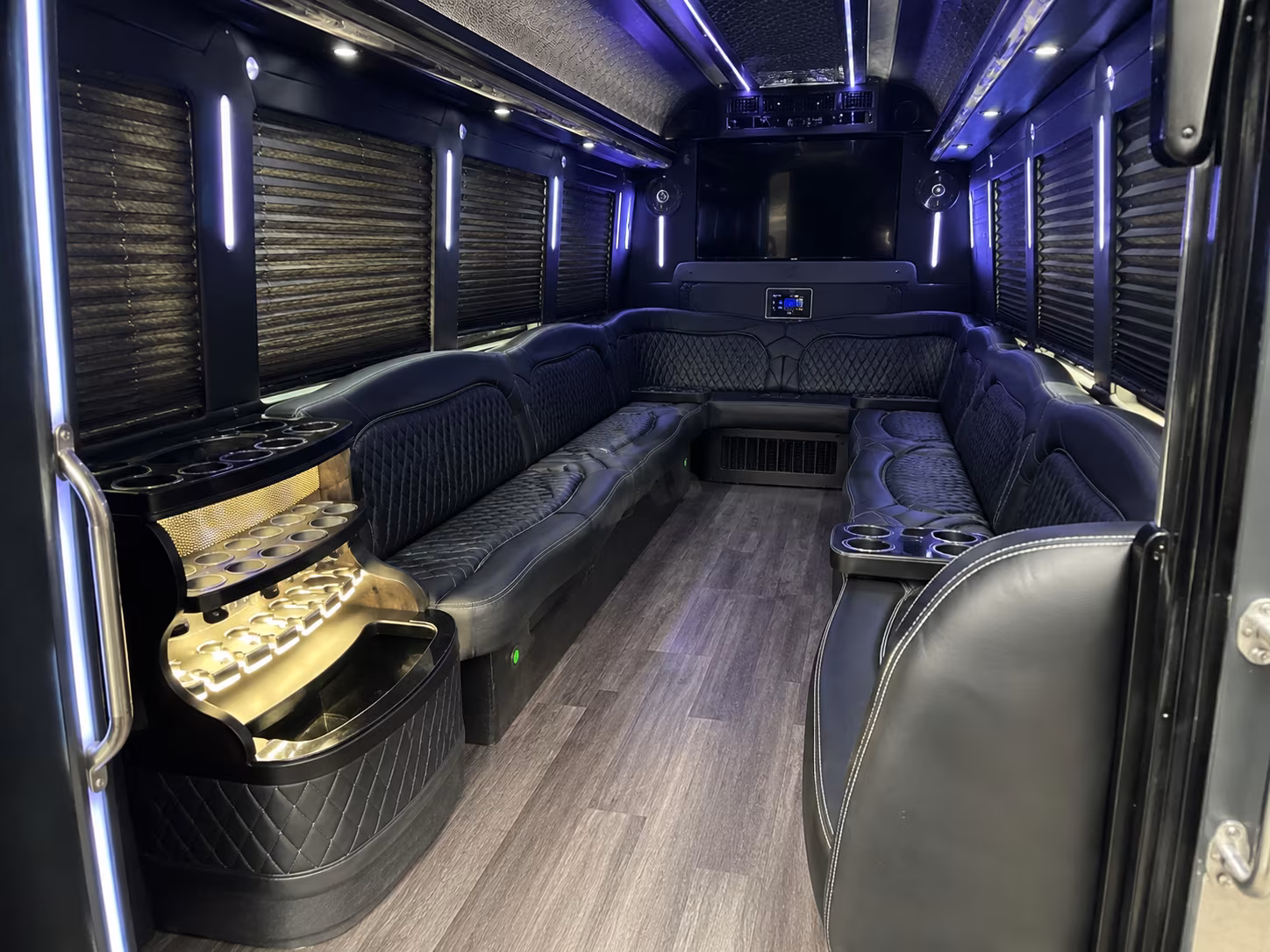 Arlington Prom & Homecoming Transportation party bus exterior