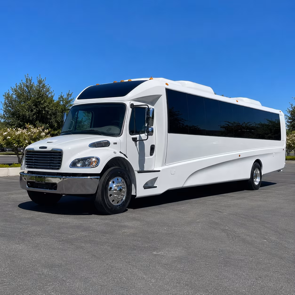 Arlington School Event Transportation party bus exterior