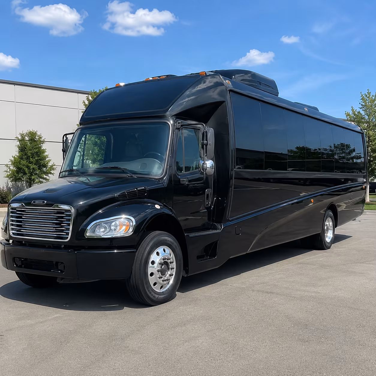 Arlington School Event Transportation party bus exterior