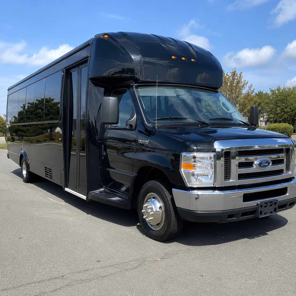 Arlington Sporting Event Transportation party bus exterior