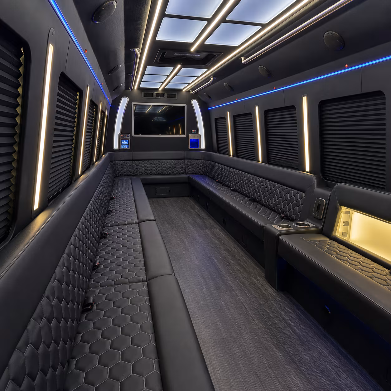 Arlington Sporting Event Transportation party bus exterior