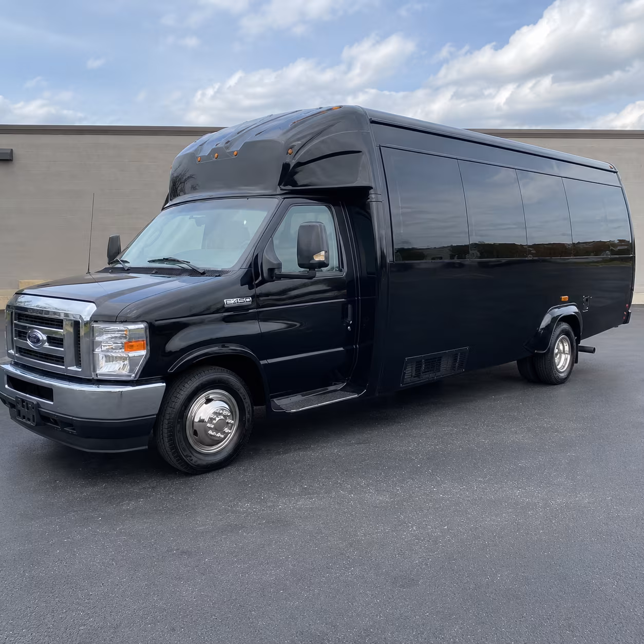 Arlington Wedding Transportation party bus exterior