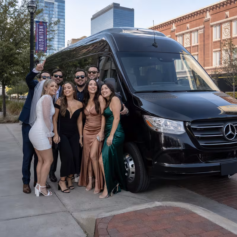 Arlington Bachelor & Bachelorette Transportation fleet vehicle
