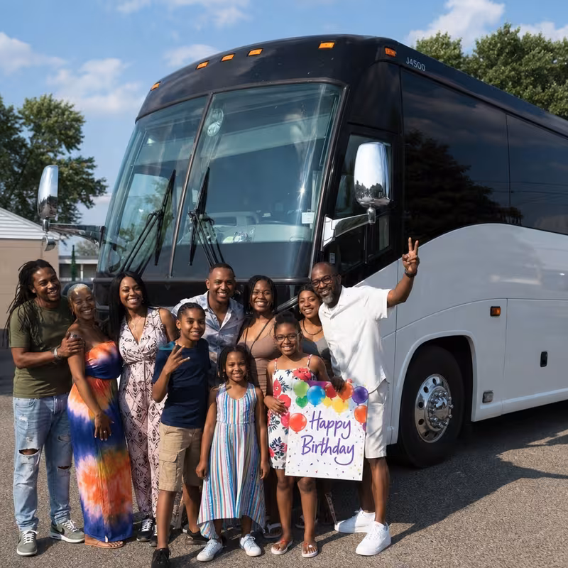 Passengers loading luggage while boarding an Arlington group shuttle