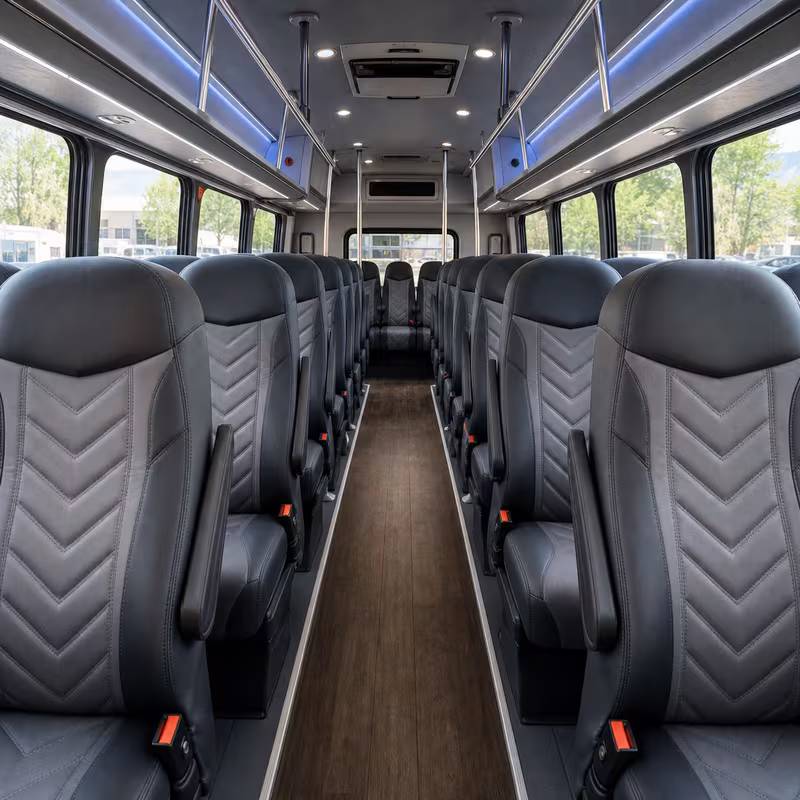 15-35 Passenger Minibus Interior