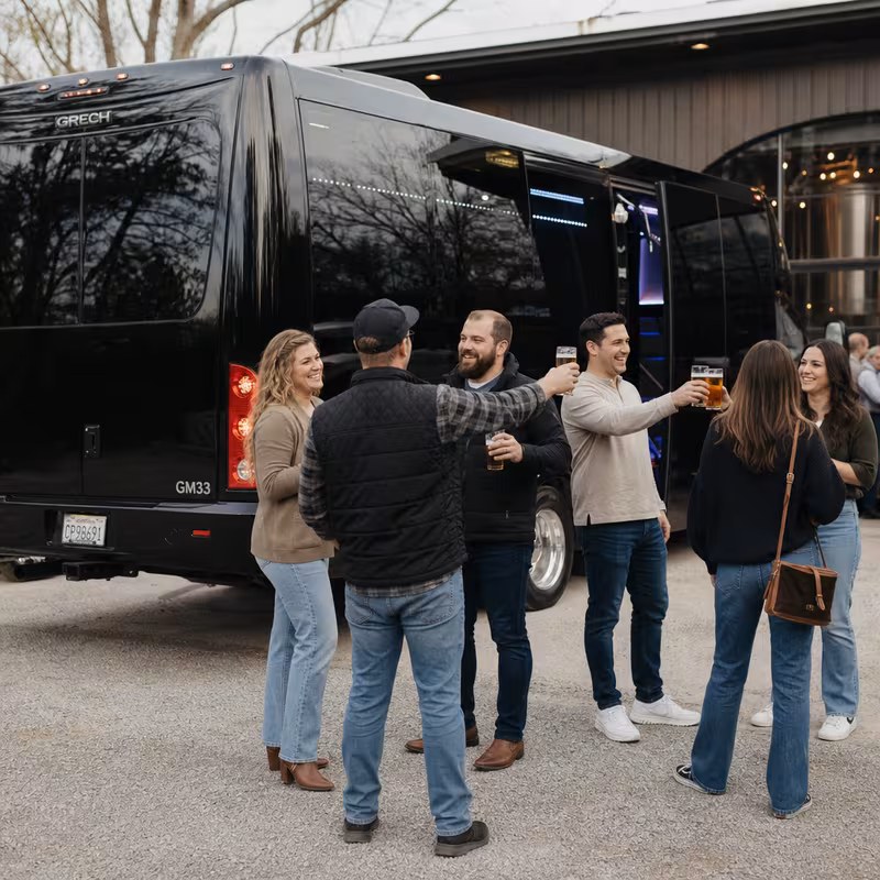Arlington Winery & Brewery Tour Transportation fleet vehicle